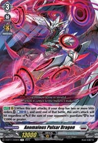 Anomalous Pulsar Dragon - D-BT11: Clash of the Heroes - Cardfight Vanguard card