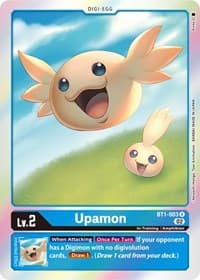 Upamon - BT1-003 (Resurgence Booster Reprint) - Resurgence Booster - Digimon Card Game card