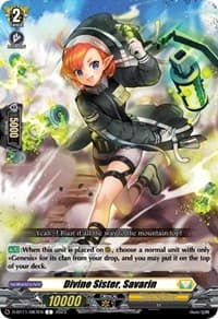 Divine Sister, Savarin - D-BT11: Clash of the Heroes - Cardfight Vanguard card