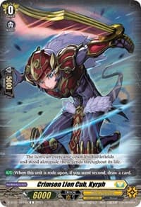 Crimson Lion Cub, Kyrph - D-BT11: Clash of the Heroes - Cardfight Vanguard card