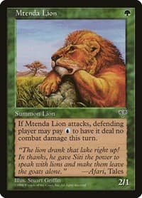Mtenda Lion - Mirage - Magic: The Gathering card