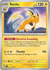 Raichu - SV: Scarlet & Violet 151 - Pokemon card