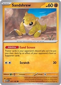 Sandshrew - SV: Scarlet & Violet 151 - Pokemon card