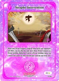 Seraphs Intervention - Trials of Ikithia [eBay 1st Edition] - Akora TCG card