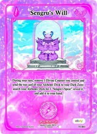 Sengru's Will - Trials of Ikithia [eBay 1st Edition] - Akora TCG card