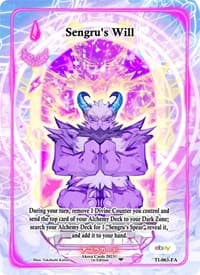 Sengru's Will (Full Art) - Trials of Ikithia [eBay 1st Edition] - Akora TCG card