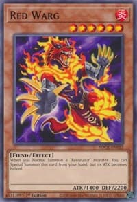 Red Warg - Structure Deck: The Crimson King - YuGiOh card