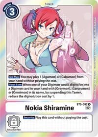 Nokia Shiramine (Resurgence Booster Reprint) - Resurgence Booster - Digimon Card Game card