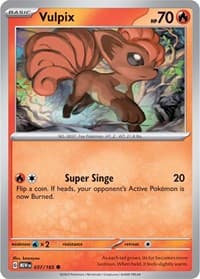 Vulpix - SV: Scarlet & Violet 151 - Pokemon card