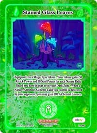 Stained Glass Leaves - Trials of Ikithia [eBay 1st Edition] - Akora TCG card
