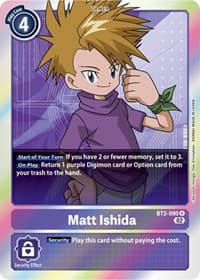 Matt Ishida - BT2-090 (Resurgence Booster Reprint) - Resurgence Booster - Digimon Card Game card