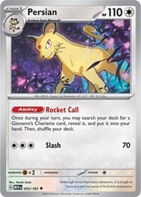 Persian - SV: Scarlet & Violet 151 - Pokemon card