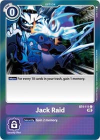 Jack Raid (Resurgence Booster Reprint) - Resurgence Booster - Digimon Card Game card