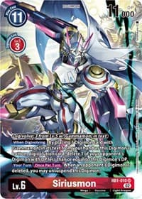 Siriusmon (Textured Alternate Art) - Resurgence Booster - Digimon Card Game card