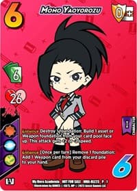 Momo Yaoyorozu (Regional License Exam 2023) - UniVersus: My Hero Academia Promo Cards - UniVersus card