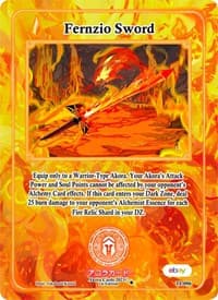 Fernzio Sword - Trials of Ikithia [eBay 1st Edition] - Akora TCG card