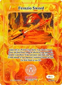Fernzio Sword (Holo) - Trials of Ikithia [eBay 1st Edition] - Akora TCG card