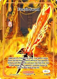Fernzio Sword (Full Art) - Trials of Ikithia [eBay 1st Edition] - Akora TCG card