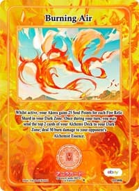 Burning Air - Trials of Ikithia [eBay 1st Edition] - Akora TCG card