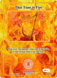 This Tune is Fire - Trials of Ikithia [eBay 1st Edition] - Akora TCG card