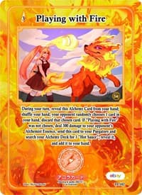 Playing with Fire - Trials of Ikithia [eBay 1st Edition] - Akora TCG card