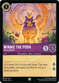 Winnie the Pooh - Hunny Wizard - Rise of the Floodborn - Disney Lorcana card