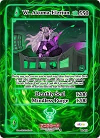 W. Akuma-Elzriun - Trials of Ikithia [eBay 1st Edition] - Akora TCG card