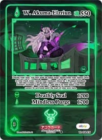 W. Akuma-Elzriun (Extended Art) - Trials of Ikithia [eBay 1st Edition] - Akora TCG card
