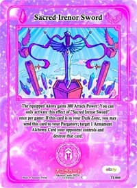 Sacred Irenor Sword - Trials of Ikithia [eBay 1st Edition] - Akora TCG card