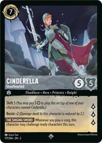 Cinderella - Stouthearted - Rise of the Floodborn - Disney Lorcana card
