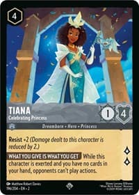 Tiana - Celebrating Princess - Rise of the Floodborn - Disney Lorcana card