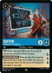 Gaston - Intellectual Powerhouse - Rise of the Floodborn - Disney Lorcana card