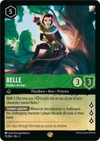 Belle - Hidden Archer - Rise of the Floodborn - Disney Lorcana card