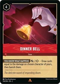 Dinner Bell - Rise of the Floodborn - Disney Lorcana card