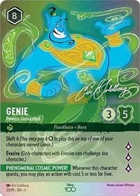 Genie - Powers Unleashed (Alternate Art) - Disney100 Promos - Disney Lorcana card