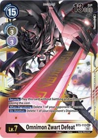 Omnimon Zwart Defeat (Resurgence Booster Reprint) - Resurgence Booster - Digimon Card Game card