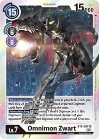 Omnimon Zwart (Resurgence Booster Reprint) - Resurgence Booster - Digimon Card Game card