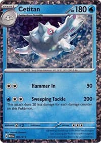 Cetitan - McDonald's Promos 2023 - Pokemon card