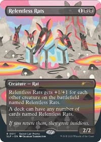 Relentless Rats (0011) - Secret Lair Showdown - Magic: The Gathering card