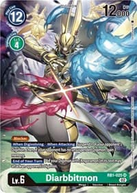 Diarbbitmon (Textured Alternate Art) - Resurgence Booster - Digimon Card Game card