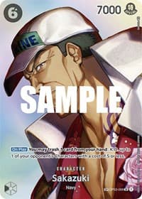 Sakazuki (SP) - Kingdoms of Intrigue - One Piece Card Game card