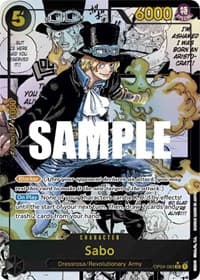 Sabo (Alternate Art) (Manga) - Kingdoms of Intrigue - One Piece Card Game card