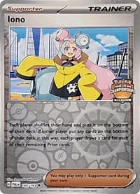 Iono - 185/193 (Regional Championships) - League & Championship Cards - Pokemon card