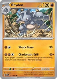 Rhydon - SV: Scarlet & Violet 151 - Pokemon card