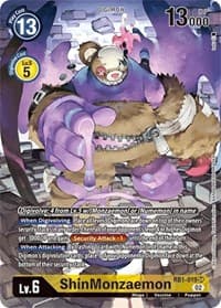 ShinMonzaemon (Textured Alternate Art) - Resurgence Booster - Digimon Card Game card