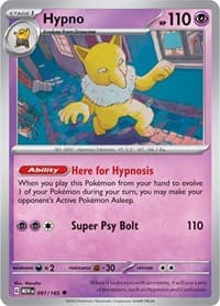 Hypno - SV: Scarlet & Violet 151 - Pokemon card