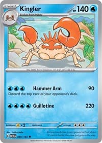 Kingler - SV: Scarlet & Violet 151 - Pokemon card