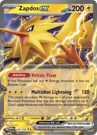 Zapdos ex - SV: Scarlet & Violet 151 - Pokemon card