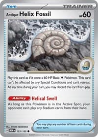 Antique Helix Fossil - SV: Scarlet & Violet 151 - Pokemon card