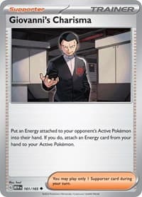 Giovanni's Charisma - SV: Scarlet & Violet 151 - Pokemon card
